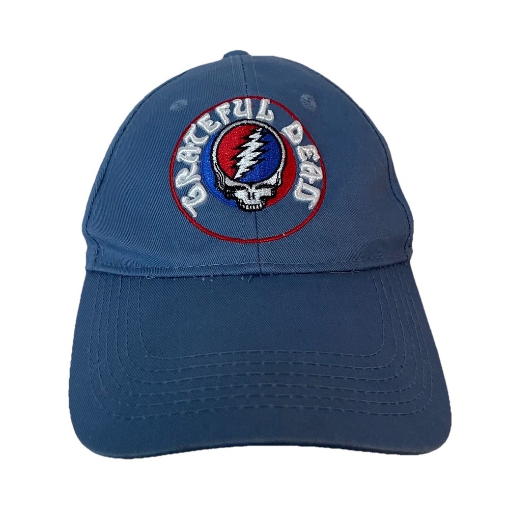 Grateful Dead Steal Your Face‎ Hat 2021 Dad Cap Blue Snapback Embroidered GDP